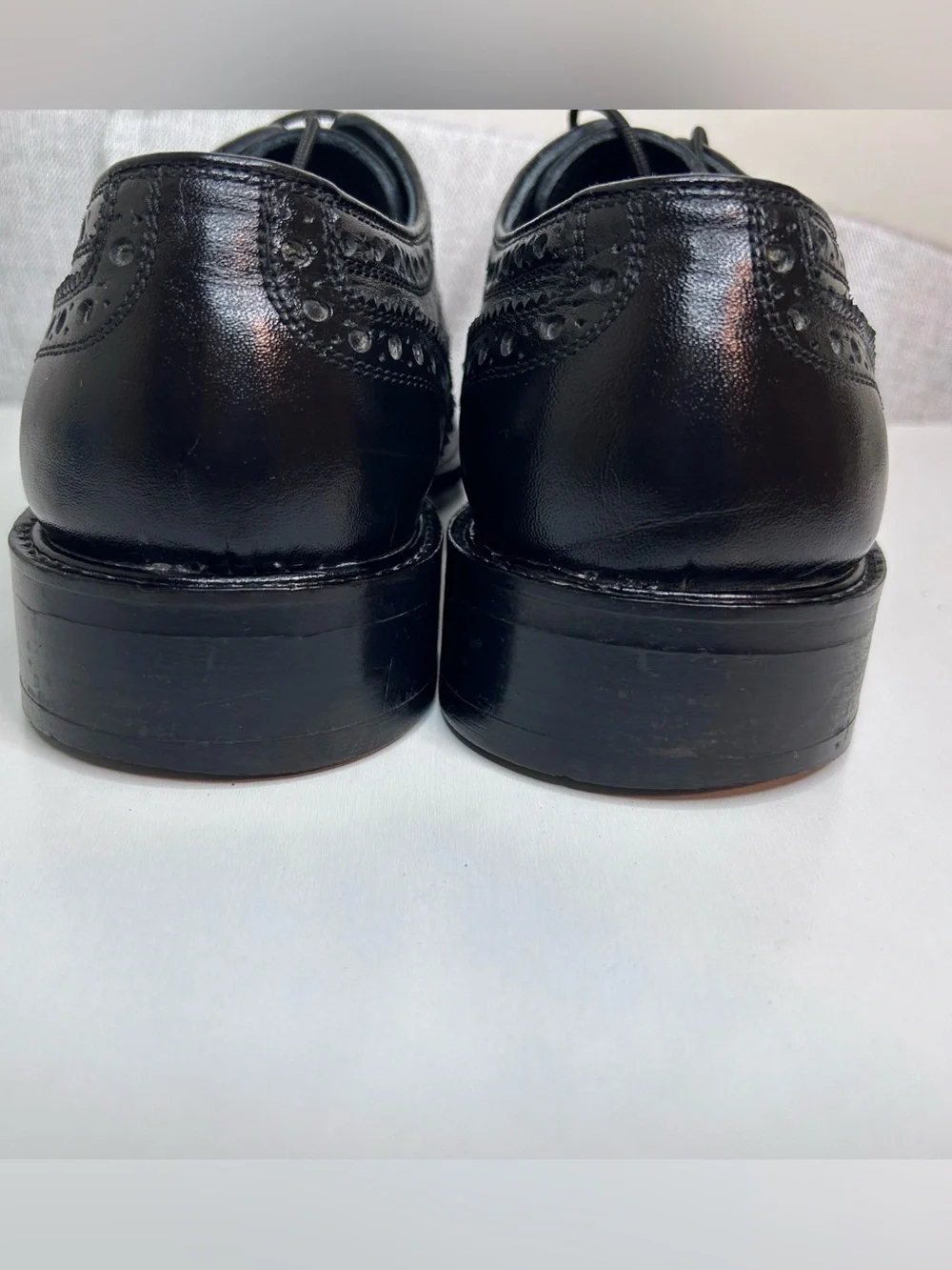 Beta Black Leather Cap Toe Oxford Dress Shoes EU 41 Worn Once